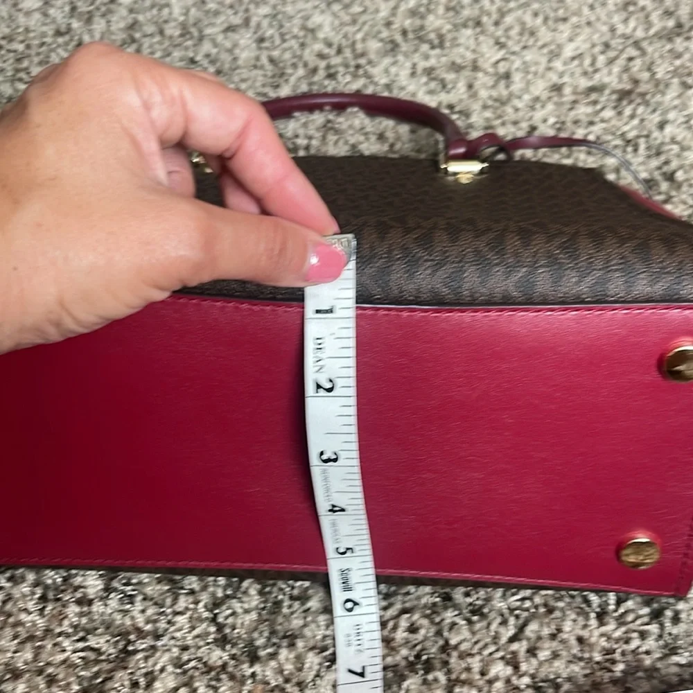 Michael Kors monogram satchel bag